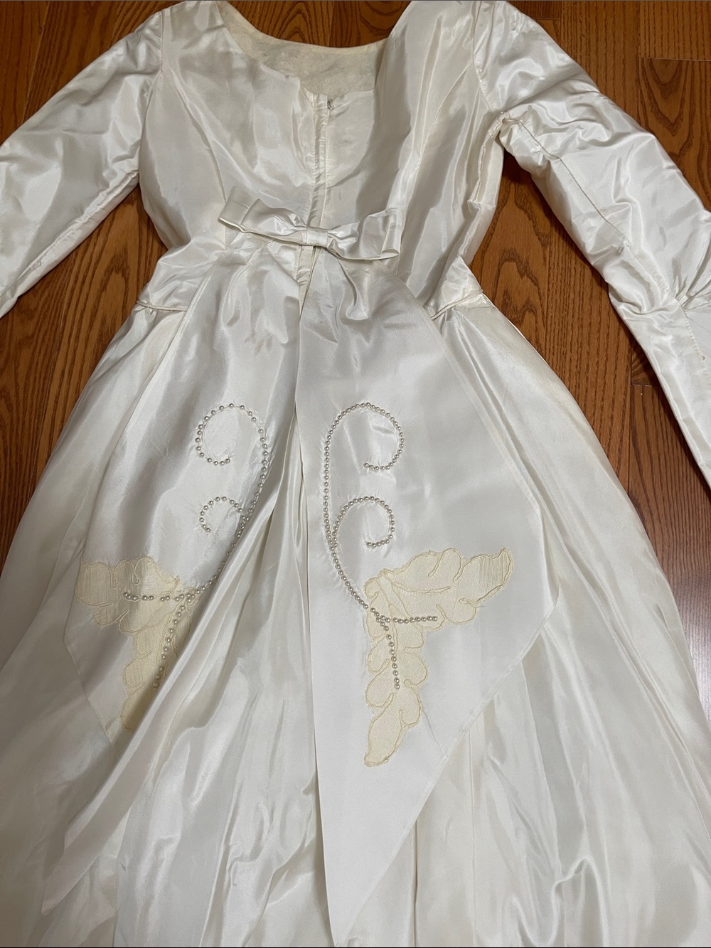 Ivory Embroidered Wedding Gown - Picture 6 of 9